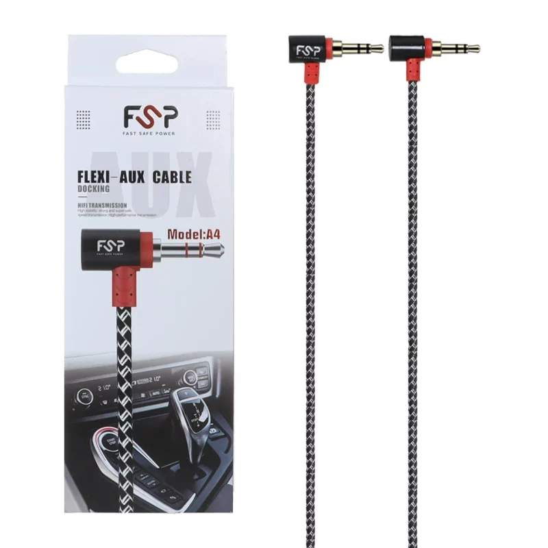 کابل FSP Aux مدل A4 - مشکی - BSA - تصویر 2