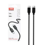 کابل شارژ فست VABI Type-C To Type-C مدل CA80 - مشکی
