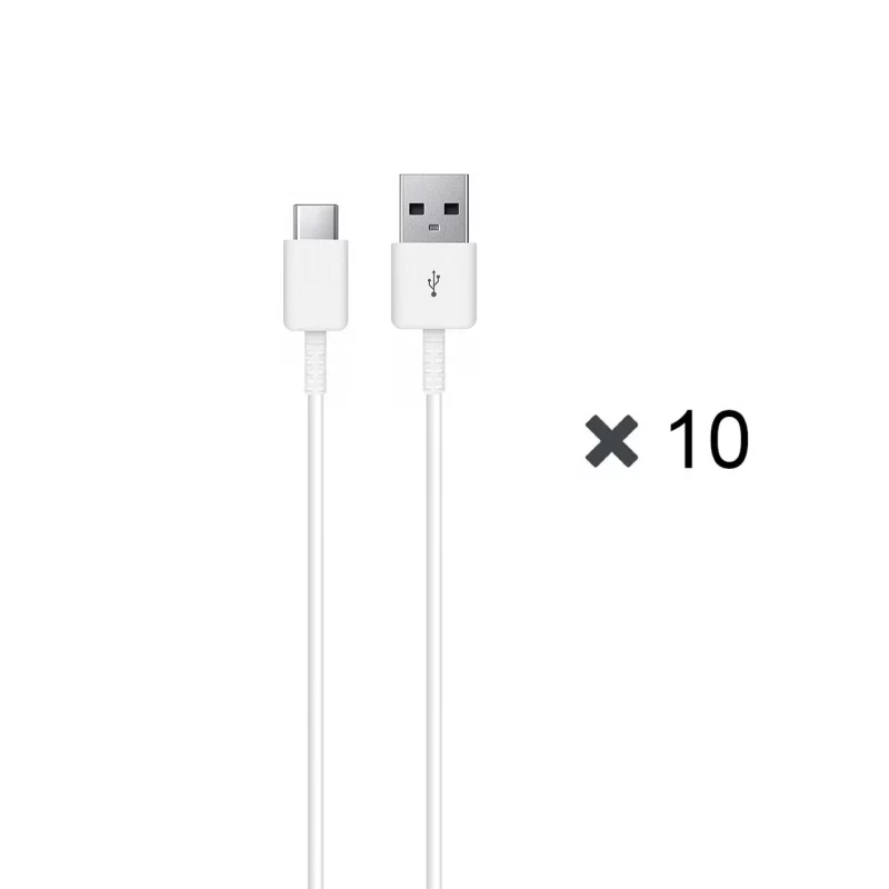 پک 10 عددی کابل شارژ SAMSUNG Type-C مدل EP-DG970 S10-CH - سفید - DST (گارانتی شش ماهه) - تصویر 2