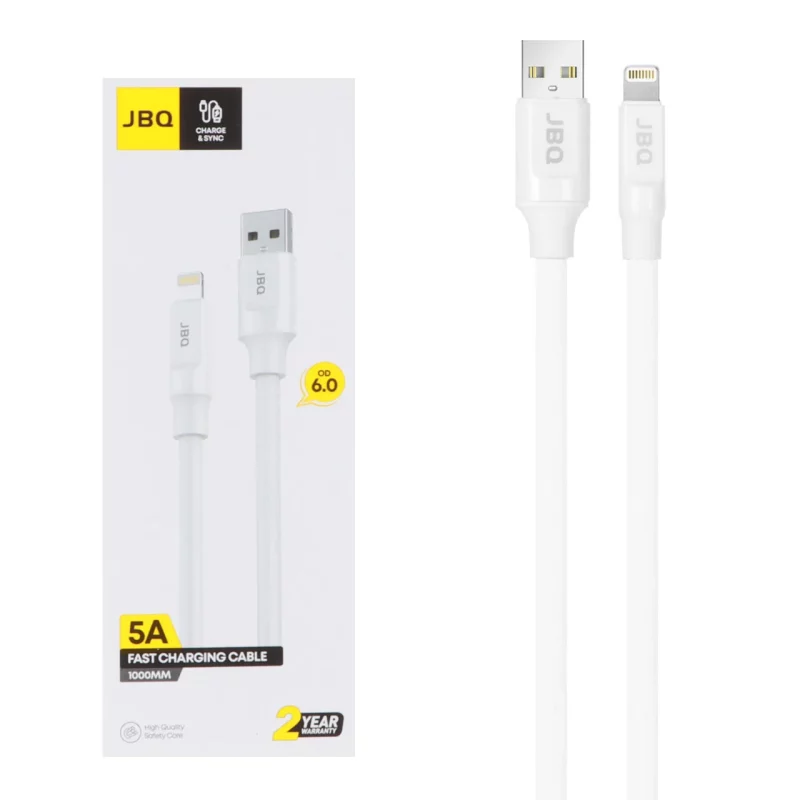 کابل شارژ فست آیفون JBQ مدل CA-550 - سفید (گارانتی یکساله رصاصی) - تصویر 2
