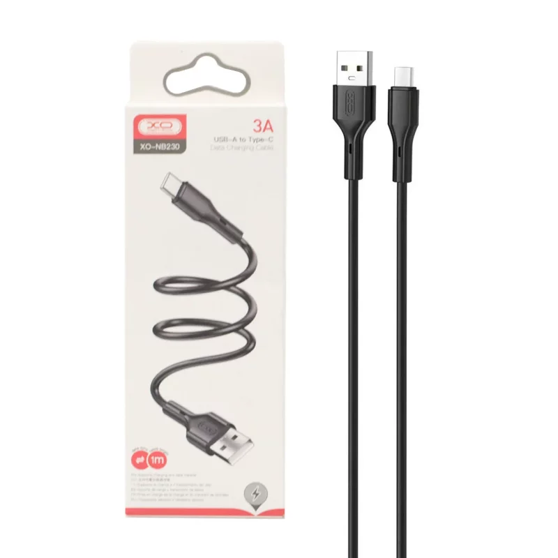 کابل شارژ ودیتا فست XO Type-C مدل XO-NB230 - مشکی - تصویر 2