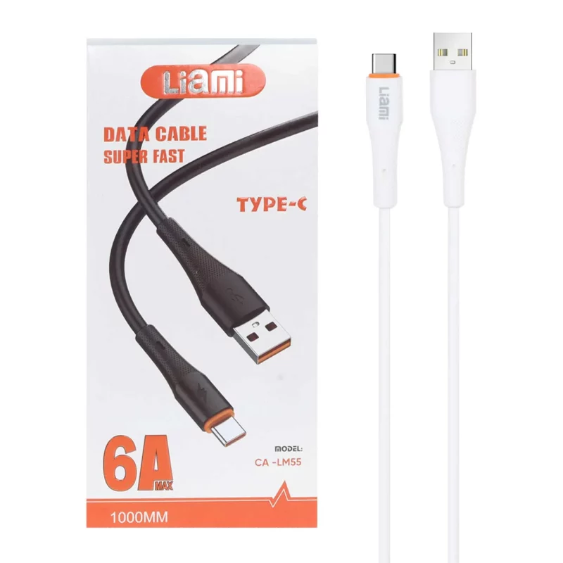 کابل شارژ فست Liami Type-C مدل CA-LM55 - سفید (گارانتی شش ماهه شرکتی) - تصویر 2