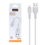 کابل شارژ فست اندروید Lasco مدل LC-02 - سفید - DST(گارانتی شش ماهه)