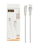 کابل شارژ فست Lasco Type-C مدل LC-04 - سفید - DST(گارانتی شش ماهه)