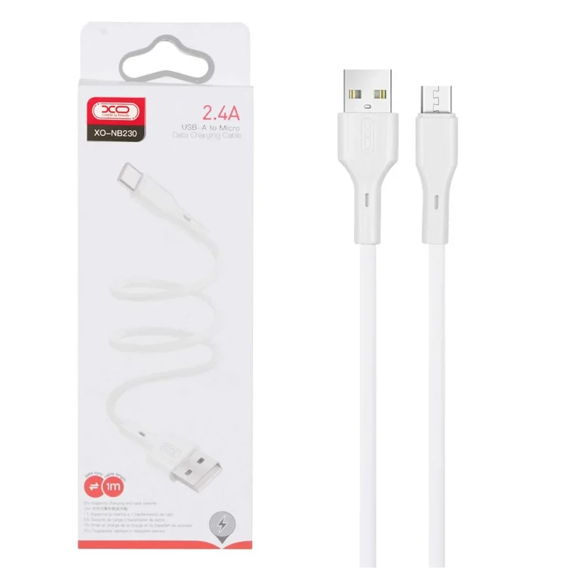 کابل شارژ فست اندروید XO مدل XO-NB230 - سفید - تصویر 2