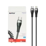 کابل شارژ فست Nitu Type-C To Lightning مدل NC377 - مشکی (گارانتی 18 ماه تعویض نیکان همراه)