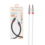 کابل 1.5 متری Power Max Aux مدل PM-008 - سفید