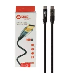 کابل شارژ PD و فست Miller Type-C To Type-C مدل CA-2026 100W - مشکی (گارانتی پارتیان پایا)
