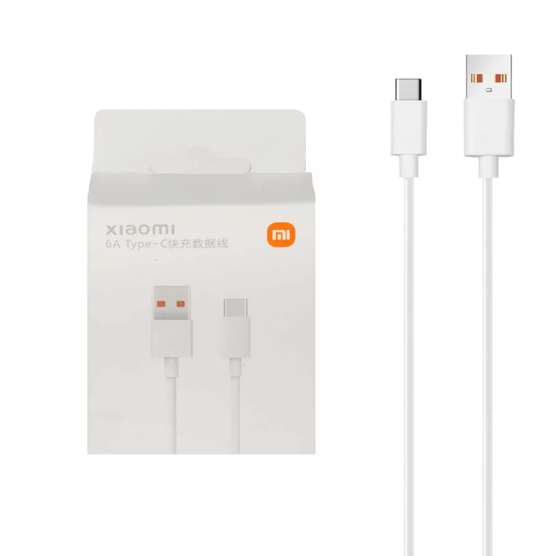 کابل شارژ فست اورجینال Xiaomi Type-C 6A - سفید - اصل چین - kZN (گارانتی شش ماهه Kezen) - تصویر 2