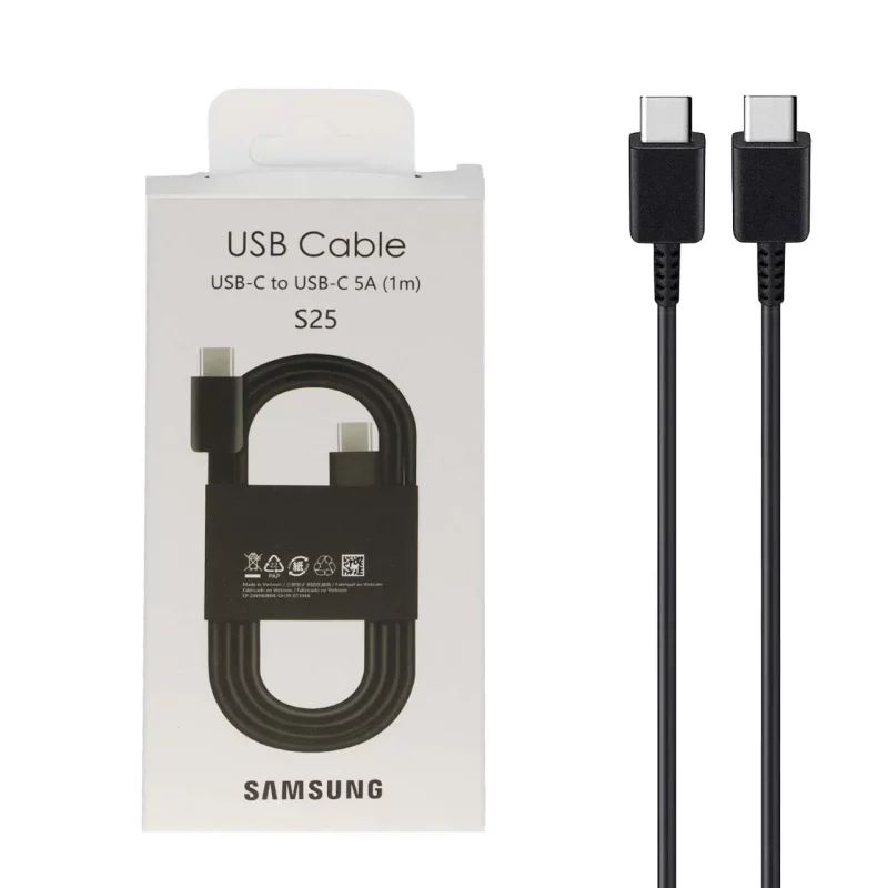 کابل شارژ فست Samsung Type-C To Type-C مدل S25 EP-DN980 - مشکی - kZN - تصویر 2