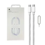 کابل شارژ آیفون 16 مدل MQKJ3ZM/A 60W - سفید - kZN (گارانتی شش ماهه Kezen)