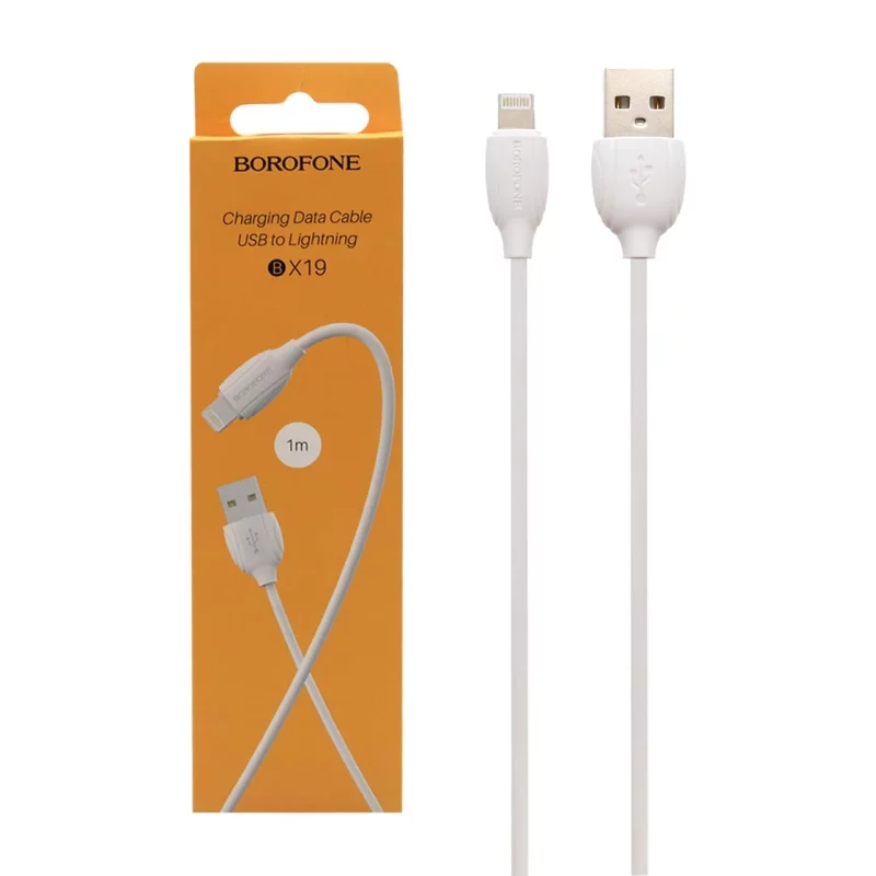 کابل شارژ آیفون Borofone مدل BX19-سفید (گارانتی شش ماهه نیکان همراه) - تصویر 2