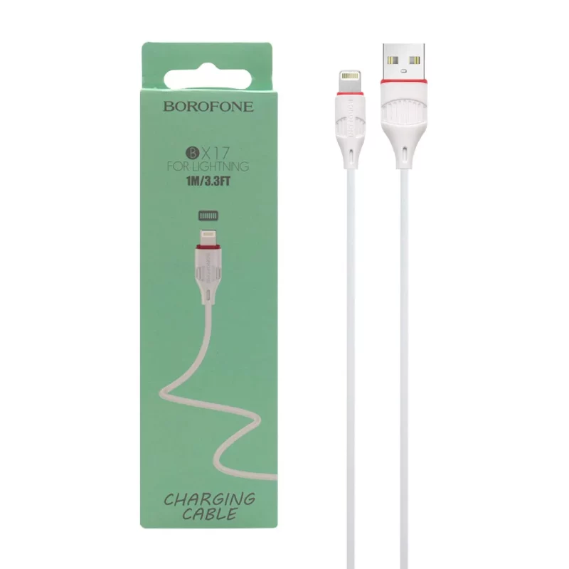 کابل شارژ آیفون Borofone مدل BX17-سفید (گارانتی شش ماهه نیکان همراه) - تصویر 2