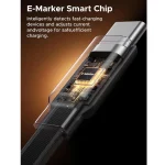 کابل شارژ PD و فست UGREEN Type-C To Type-C مدل Nexode L531 100W - خاکستری (گارانتی 18 ماهه آسان پیشرو)(65905) - تصویر 6