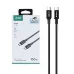 کابل شارژ PD و فست UGREEN Type-C To Type-C مدل 100W 80371 - مشکی (گارانتی 18 ماهه آسان پیشرو)(80371)