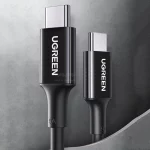 کابل شارژ PD و فست UGREEN Type-C To Type-C مدل 100W 80371 - مشکی (گارانتی 18 ماهه آسان پیشرو)(80371) - تصویر 3