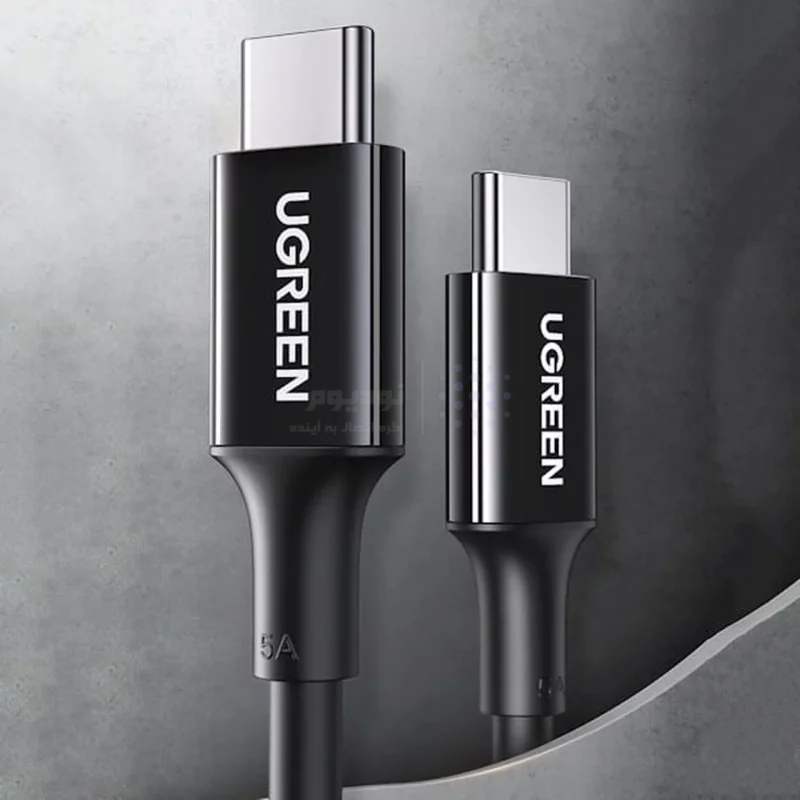 کابل شارژ PD و فست UGREEN Type-C To Type-C مدل 100W 80371 - مشکی (گارانتی 18 ماهه آسان پیشرو)(80371) - تصویر 3