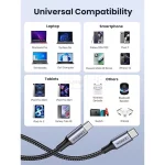 کابل شارژ PD و فست UGREEN Type-C To Type-C مدل 70427 100W - مشکی (گارانتی 18 ماهه آسان پیشرو)(70427) - تصویر 4