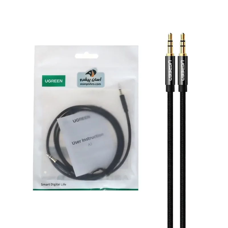 کابل UGREEN Aux مدل 50361 - مشکی(50361) - تصویر 2