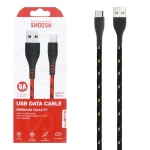 کابل شارژ کنفی 1.1 متری فست Shoosh Type-C مدل SH117C - مشکی طلایی - SMO