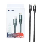 کابل شارژ فست Nitu Type-C To Lightning مدل NC395 27W - مشکی (گارانتی 18 ماهه تعویض نیکان همراه)