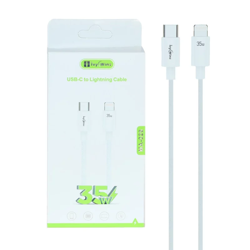 کابل شارژ فست ivy Wins Type-C To Lightning مدل MA-029 35W - سفید (گارانتی 18 ماهه تعویض نیکان همراه) - تصویر 2