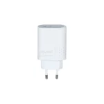 شارژر دیواری فست و PD دو پورت +Lindos مدل LN-CH50 40W به همراه کابل شارژ Type-C To Type-C - سفید - تصویر 3