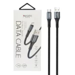 کابل شارژ فست 1.2 متری اندروید Yesido مدل CA93 - مشکی (گارانتی 18 ماه تعویض نیکان همراه)