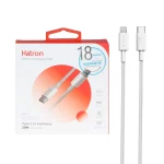 کابل شارژ فست Hatron Type-C To Lightning مدل HC605i 20W - سفید