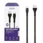 کابل شارژ کنفی 1.1 متری فست Shoosh Type-C مدل SH118C - مشکی طلایی - SMO