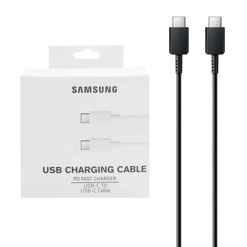کابل شارژ فست و Samsung Type-C to Type-C PD - مشکی (گارانتی پارتیان پایا) درجه یک - تصویر 2