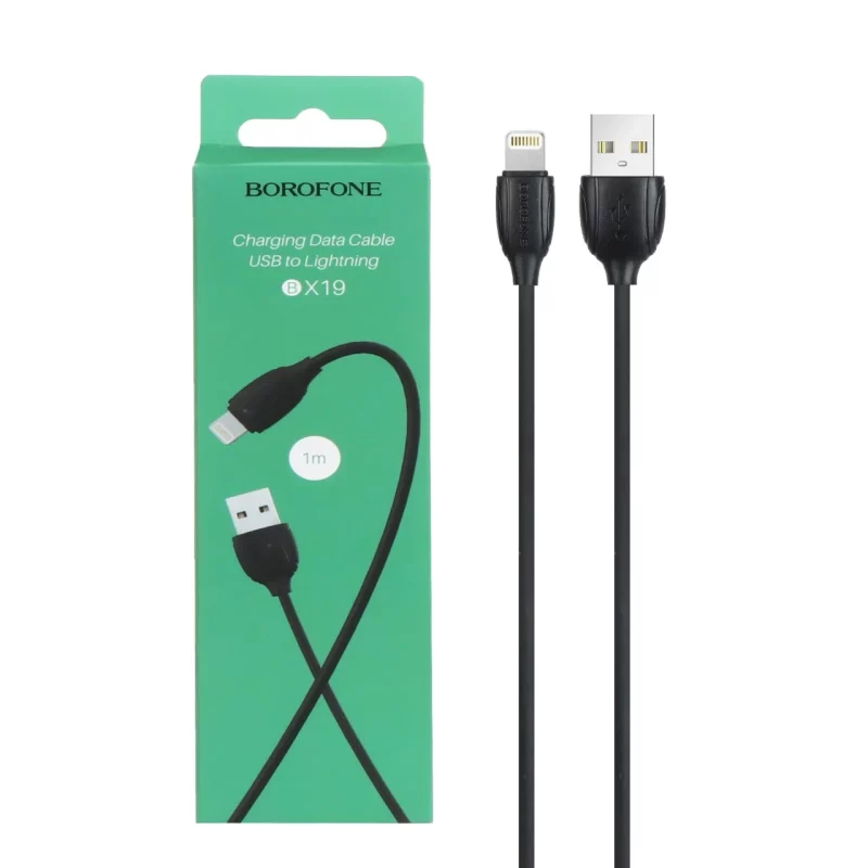 کابل شارژ آیفون BOROFONE مدل BX19-مشکی (گارانتی شش ماهه نیکان همراه) - تصویر 2