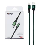 کابل شارژ فست آیفون NITU مدل NC123 - سبز (گارانتی 18 ماه تعویض نیکان همراه)