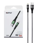 کابل شارژ فست آیفون NITU مدل NC123 - خاکستری (گارانتی 18 ماه تعویض نیکان همراه)