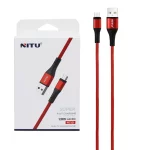 کابل شارژ و دیتا فست 1.2متری کنفی اندروید NITU مدل NC121 - قرمز (گارانتی 18 ماه تعویض نیکان همراه)