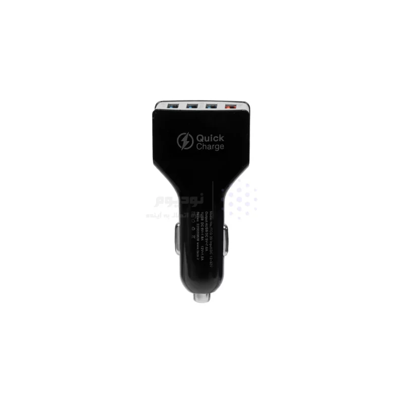 شارژر فندکی فست چهار پورت TSCO مدل TCG 20 18W به همراه کابل شارژ Type-C - مشکی - تصویر 3