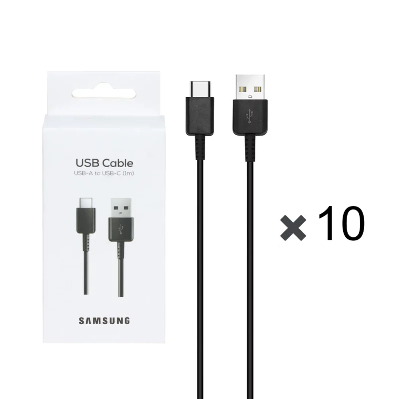 پک 10 عددی کابل شارژ SAMSUNG Type-C مدل S10 - مشکی (پک دار) - DST (گارانتی شش ماهه) - درجه یک - تصویر 2