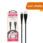 کابل شارژ و دیتا فست نخی TSCO Type-C مدل TCC 351 - مشکی (گارانتی 12 ماهه TSCO)