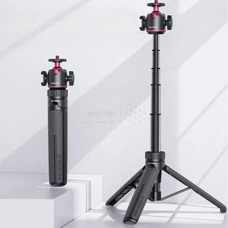 سه پایه نگهدارنده دوربین و گوشی موبایل Yesido مدل SF26 ، ارتفاع 65 سانتی‌متر- مشکی (گارانتی 18 ماه تعویض نیکان همراه) - تصویر 9