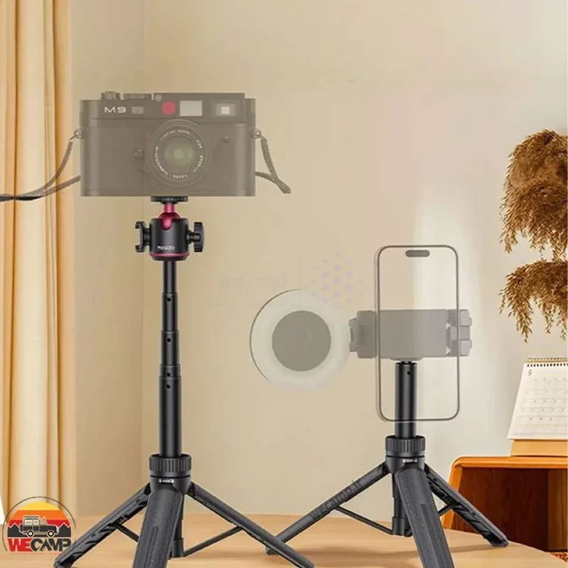 سه پایه نگهدارنده دوربین و گوشی موبایل Yesido مدل SF26 ، ارتفاع 65 سانتی‌متر- مشکی (گارانتی 18 ماه تعویض نیکان همراه) - تصویر 10