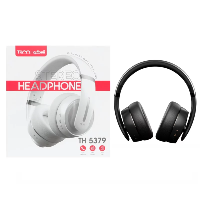 هدفون بی سیم TSCO مدل TH 5379 - مشکی - تصویر 2