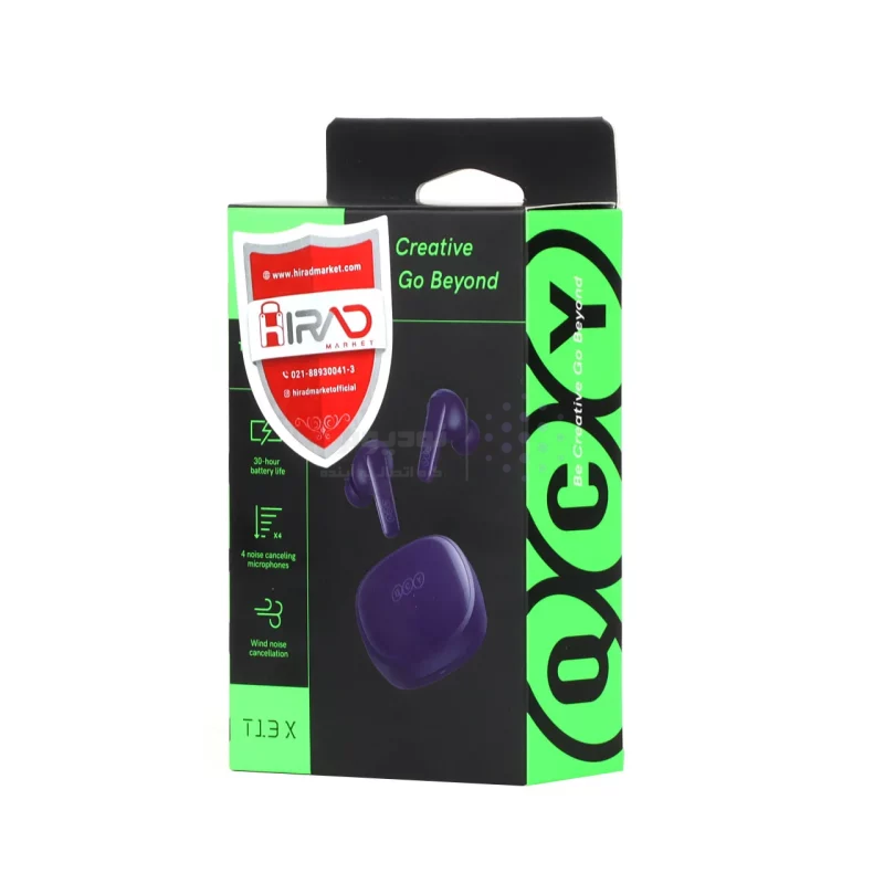 ایرفون بی سیم QCY مدل T13 X - بنفش (گارانتی 18 ماهه شرکتی) - تصویر 5