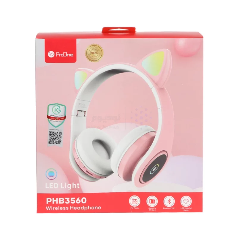 هدفون بی سیم ProOne مدل PHB3560 - سبز - تصویر 8