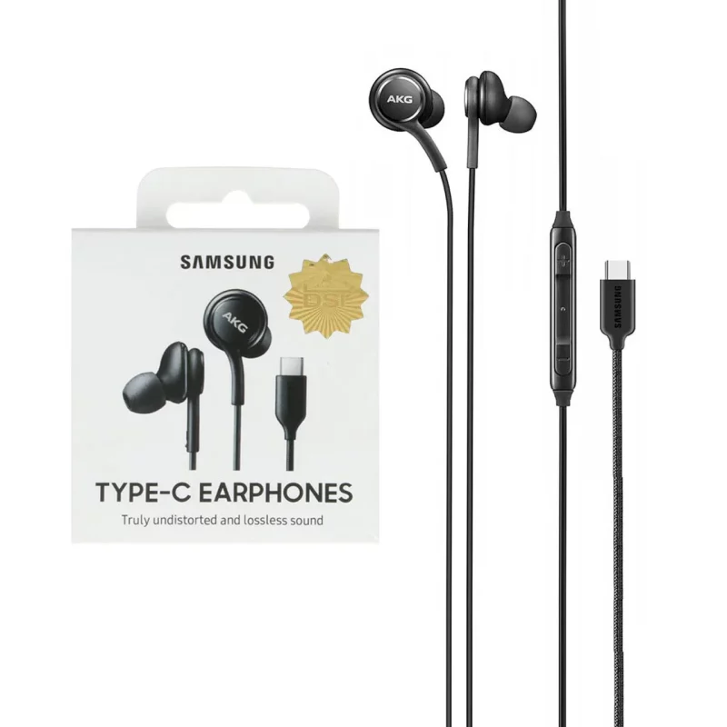 هندزفری با سیم با پورت Type-C سامسونگ AKG مدل Note 10/20 - مشکی - DST (گارانتی شش ماهه) - High Copy - تصویر 2