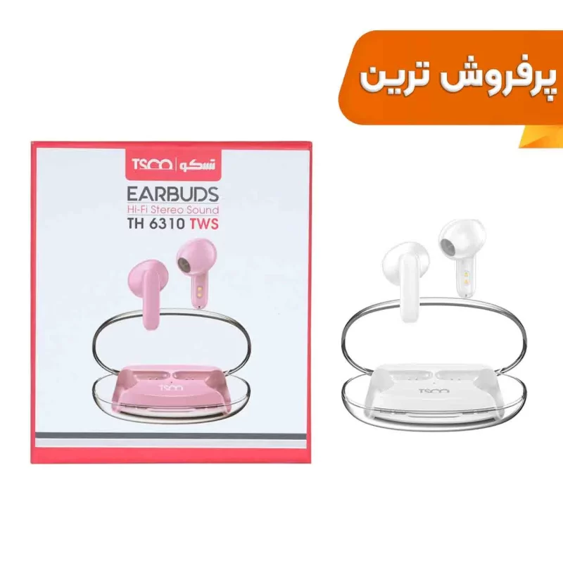 ایرفون بی سیم Tsco با قابلیت ENC مدل TH 6310 TWS - سفید - تصویر 2
