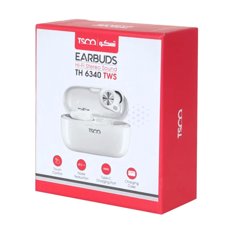 ایرفون بی سیم Tsco مدل TH 6340 TWS - مشکی - تصویر 6