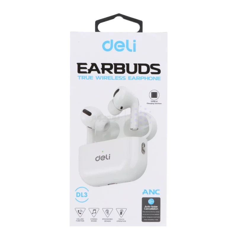 ایرفون بی سیم Deli مدل DL3 ANC - سفید - تصویر 8