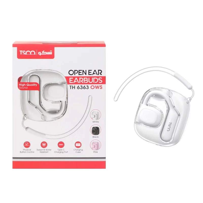ایرفون بی سیم TSCO مدل TH 6363 OWS - سفید - تصویر 2