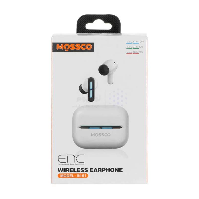 ایرفون بی سیم Mossco مدل IN-61 ENC - سفید - تصویر 7