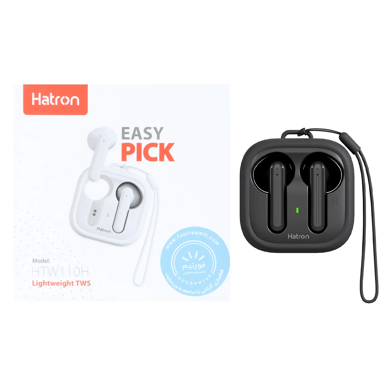 1593-1513566-1 ایرفون بی سیم Hatron مدل HTW110H - مشکی - تصویر 1